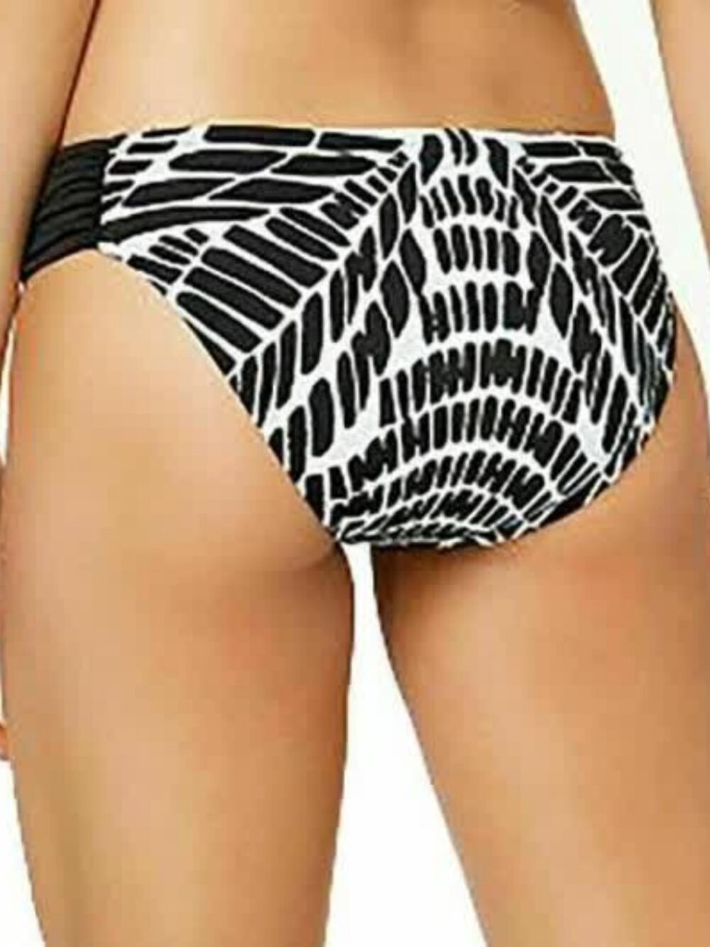 Bar III Kaleidoscope Printed Side-Cinch Hipster Bottoms Women Swimsuit size M